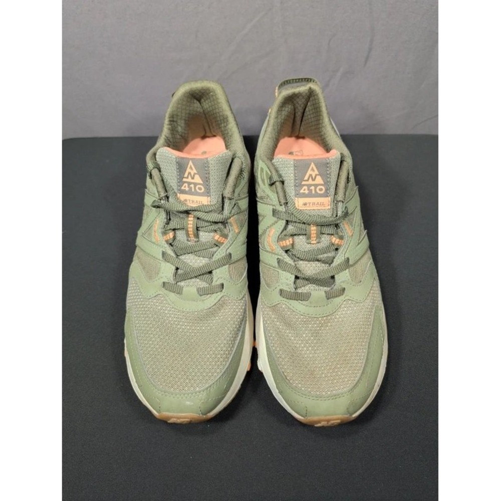 New Balance 410v7 All Terrain Trail Running Shoes Women 11 Green Peach WT410CC7